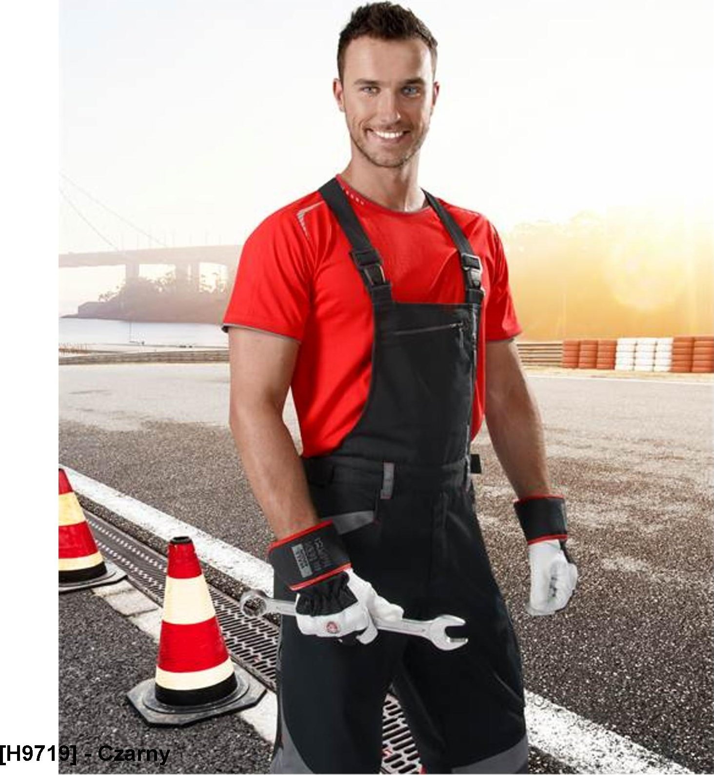 Ardon ARDON R8ED+ - spodnie ogrodniczki czarne 46