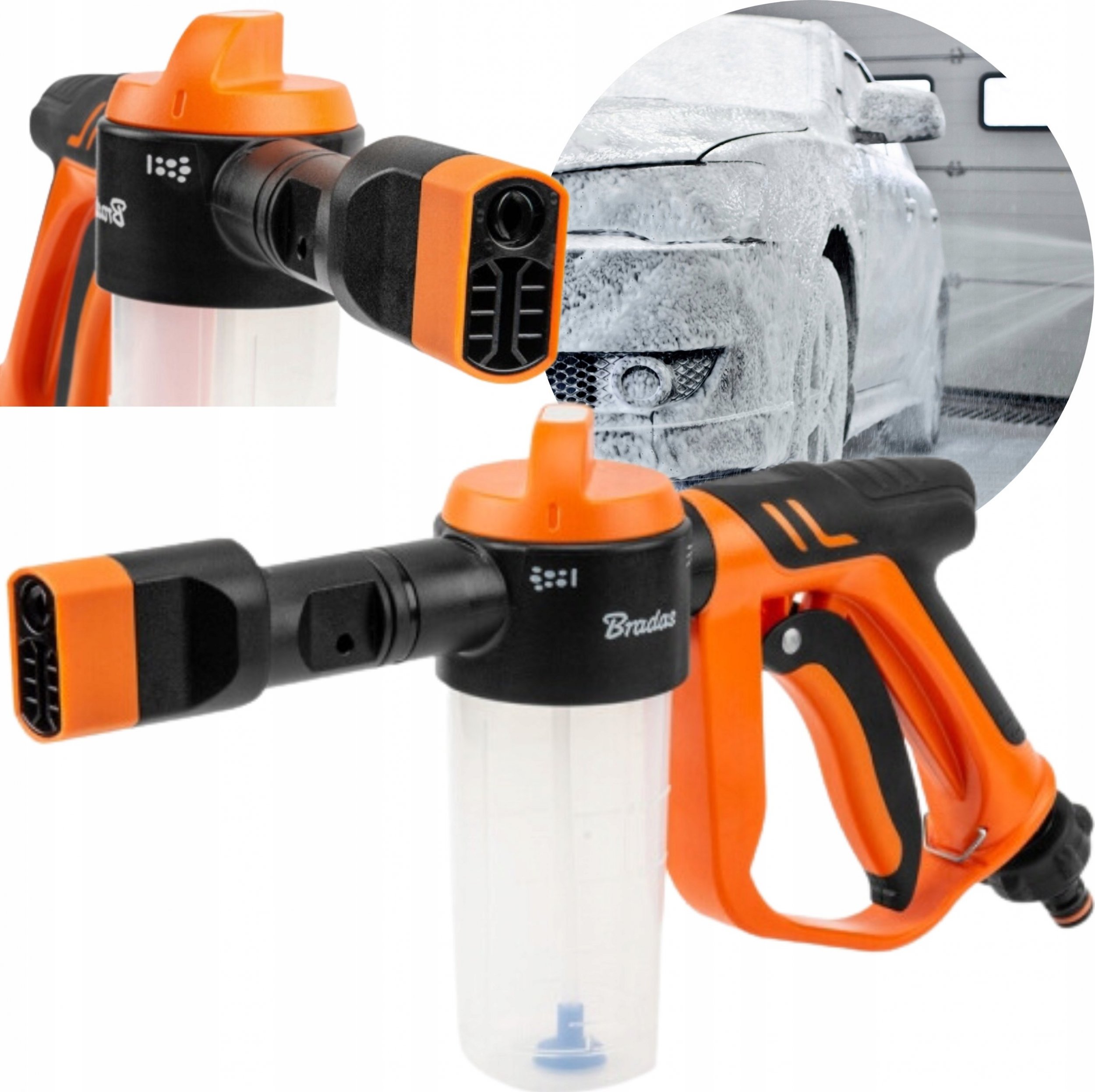 Bradas PIANOWNICA NISKOCIŚNIENIOWA DO WĘŻA OGRODOWEGO /BLACK LINE