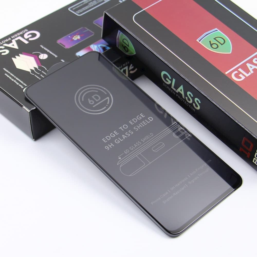 Szkło hartowane 6D do Samsung Galaxy S25 Ultra czarna ramka 10w1 kompatybilne z fingerprint