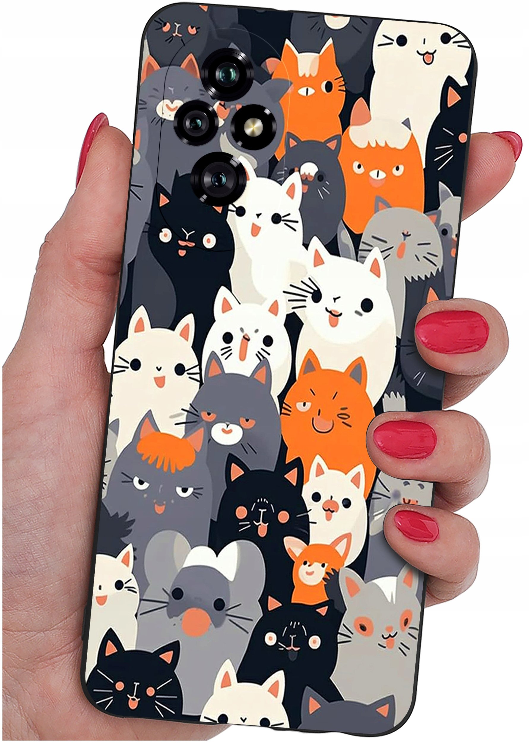 ETUI do Honor 200 5G | WZORY | SILIKONOWE MATT CASE + SZKŁO 9H