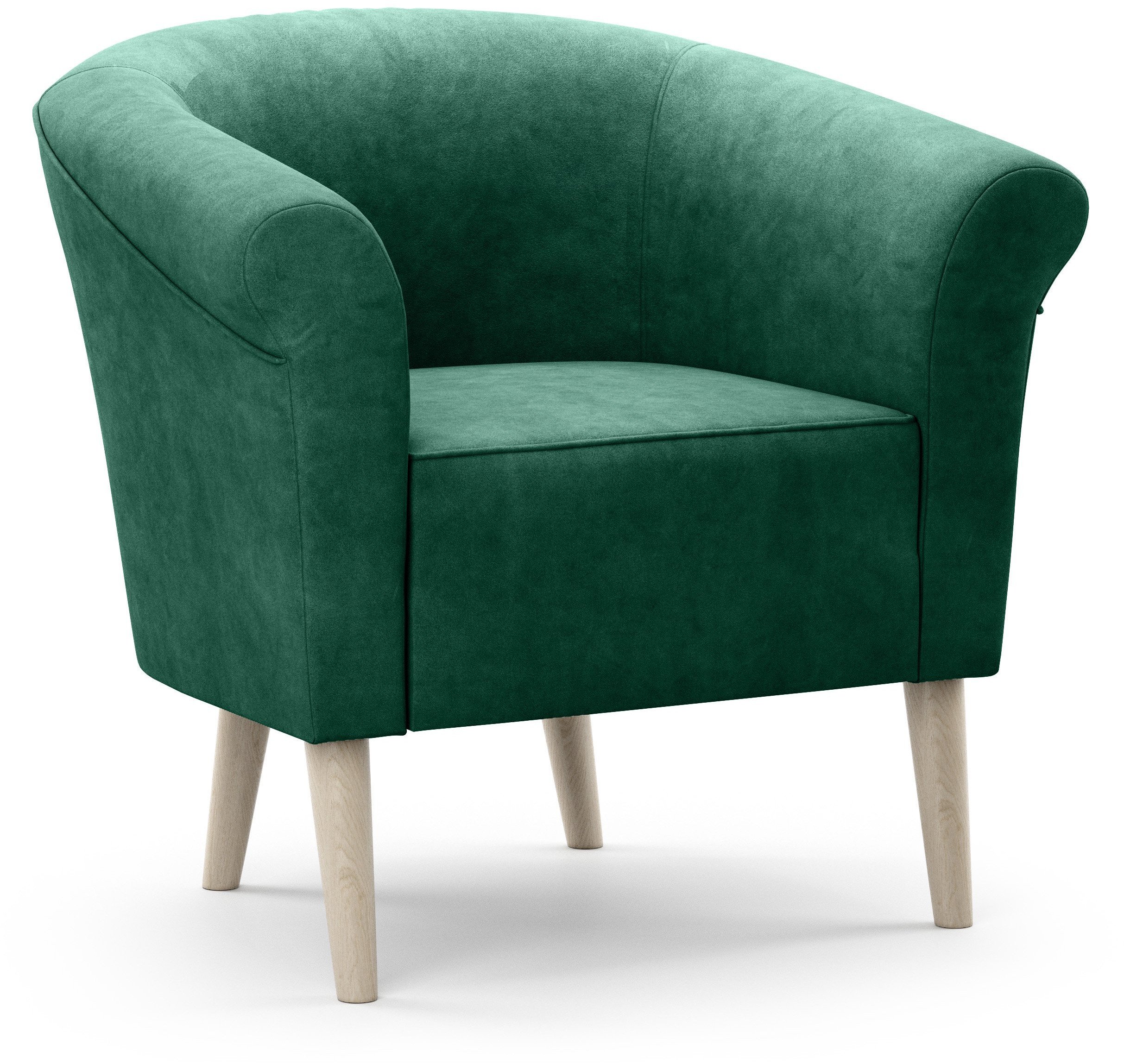 Fotel ESPERO styl skandynawski welur monolith 37