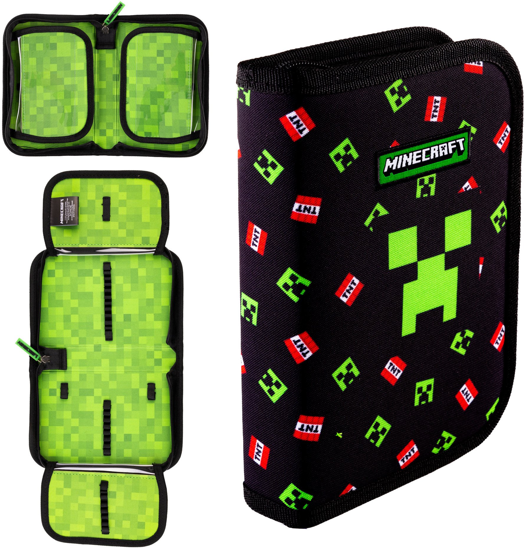 Piórnik pojedynczy dwuklapkowy bez wyposażenia Minecraft TNT AC1 ASTRA