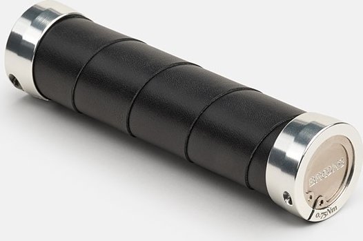 Brooks Chwyty BROOKS SLENDER LEATHER GRIPS, Black, Rozmiar 130/100 (NEW)