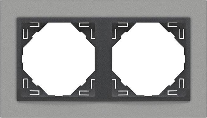 Efapel Efapel animato ramka 2k aluminium grafit 90920 kas