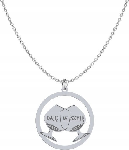 Radziszewska Jewellery Naszyjnik DAJĘ W SZYJĘ srebro GRAWER GRATIS