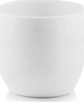 Polnix Osłonka na doniczkę ceramiczna biała kula 17 cm
