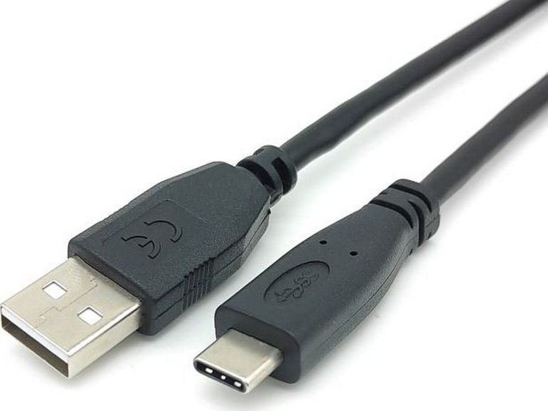 Kabel USB Equip USB-A - USB-C 3 m Czarny (128886)