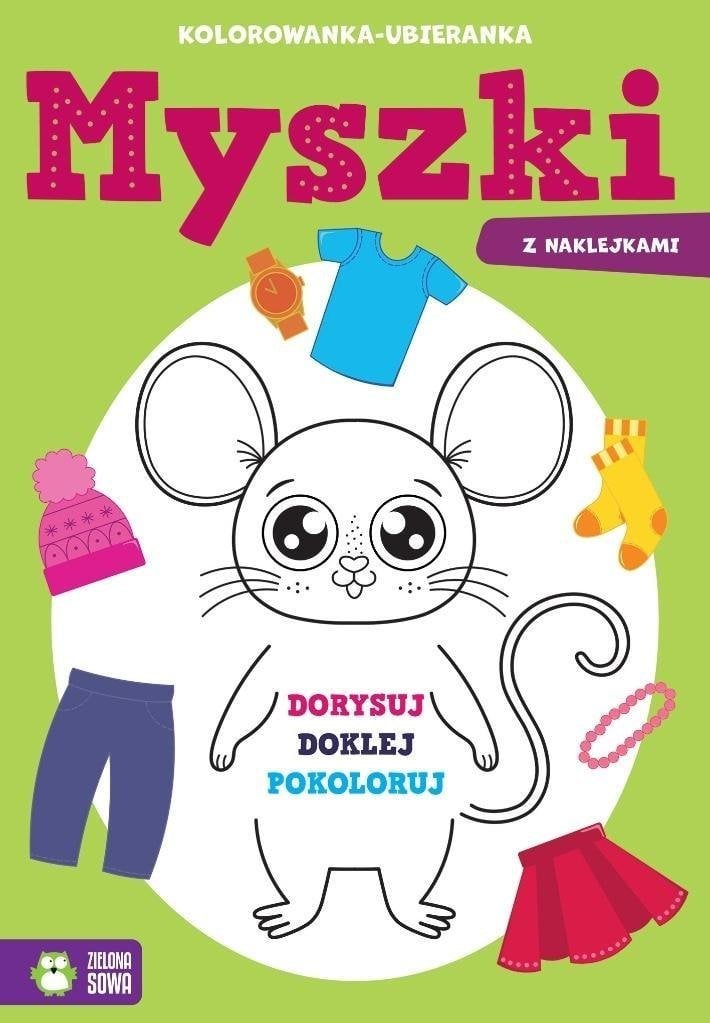 Kolorowanka ubieranka Myszki 98474