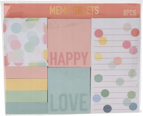 Koopman Karteczki samoprzylepne papierowe zestaw 8 szt