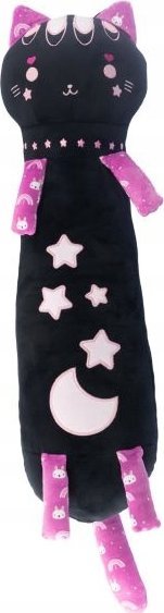 Nice Maskotka Momomi Kot świecący w ciemności czarny 60 cm