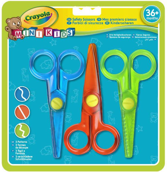 Crayola Nożyczki 3 wzory 81-8119