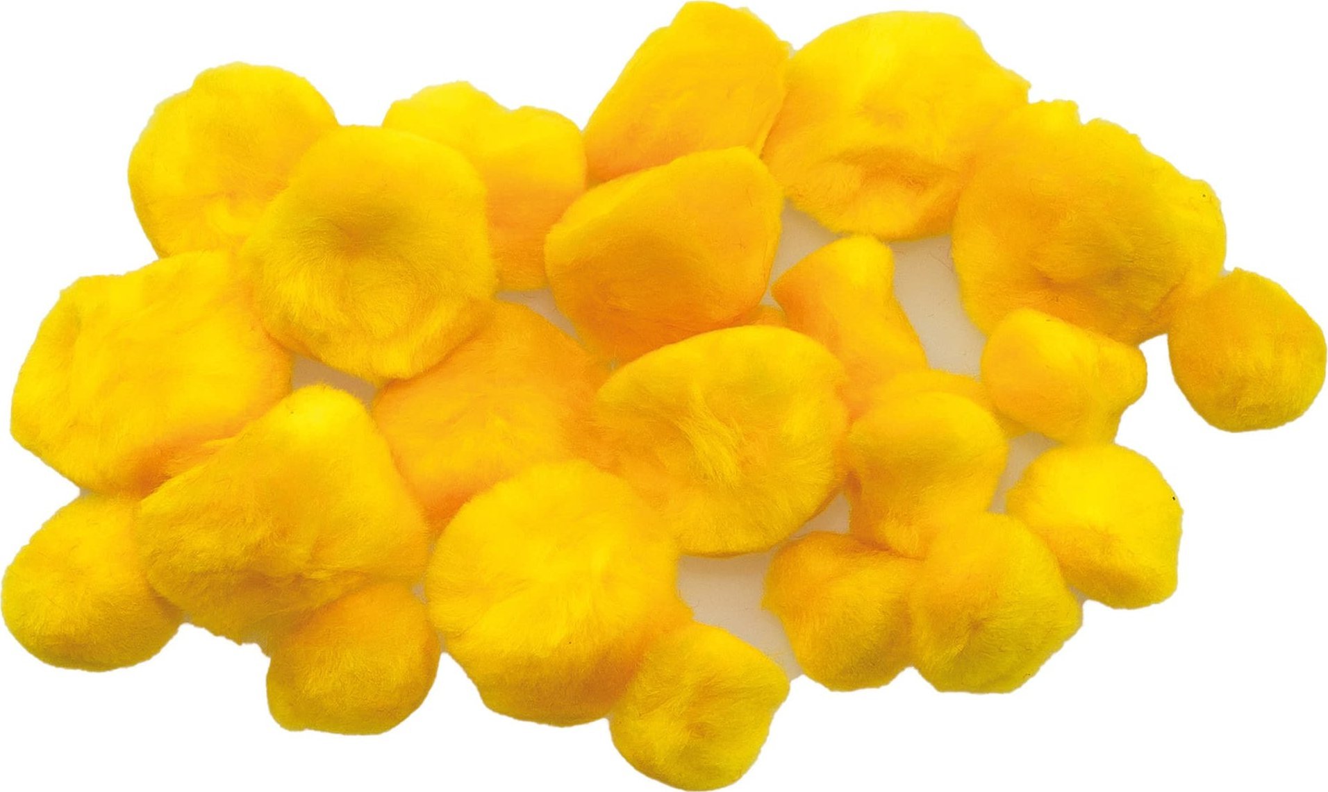 BREWIS Pompony puszyste żółte 24szt