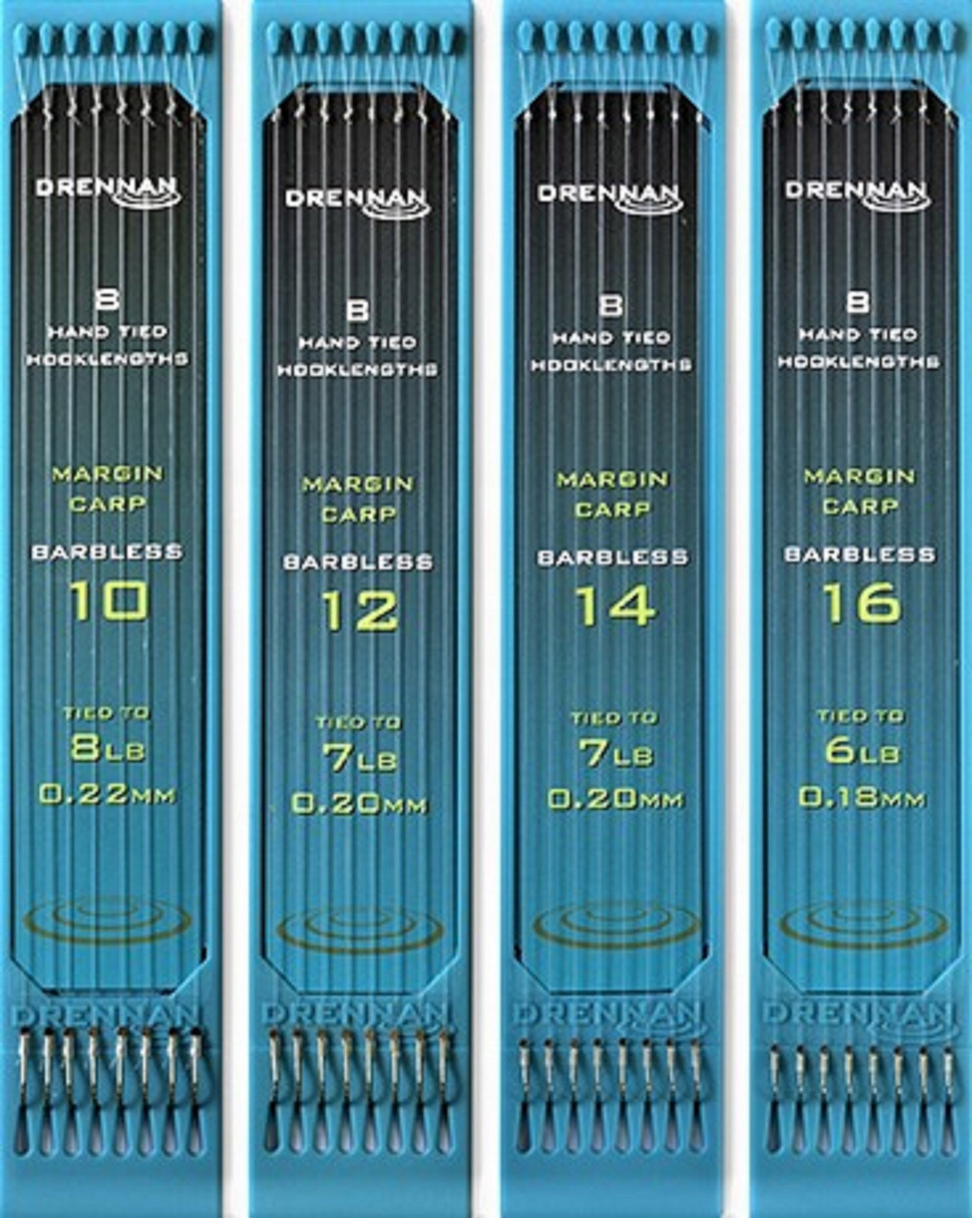 Drennan PRZYPON DRENNAN nr12 HOOK TO PLATE MARGIN CARP GRUNT DRABINKA na HAKI 8szt |HNPMCP612