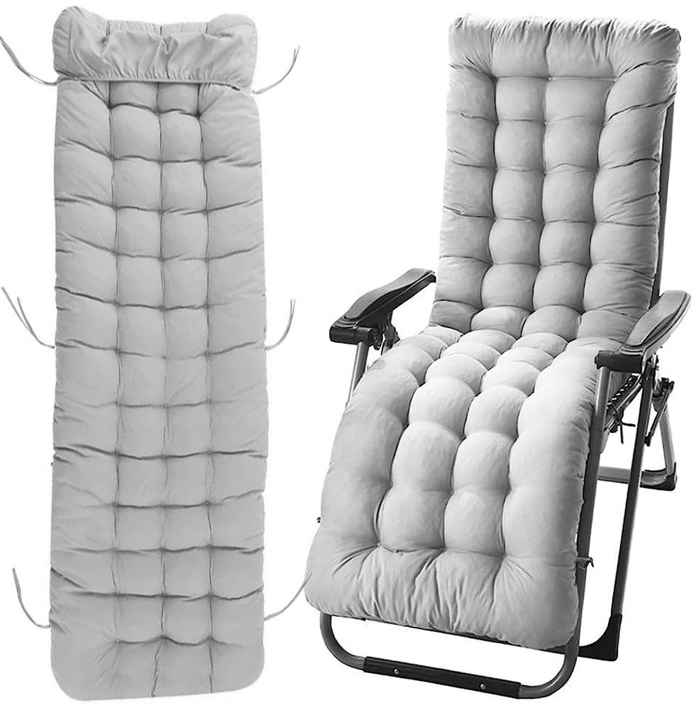 Poduszka na leżak ogrodowy duża pikowana 170x50 cm