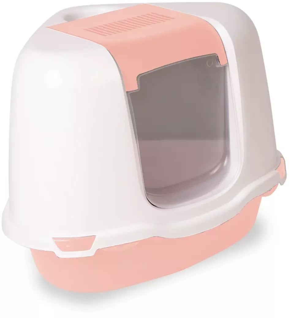 RHR Concepyts BV PETMAX Kuweta zamykana corner Ella różowy 55x42cm