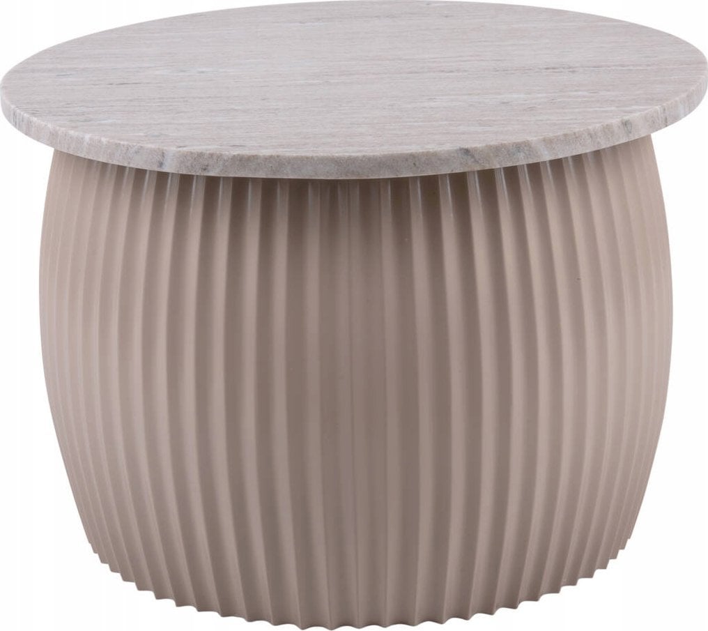 Leitmotiv Stolik kawowy okrągły LUSCIOUS, marmurowy blat, Ø 52 cm