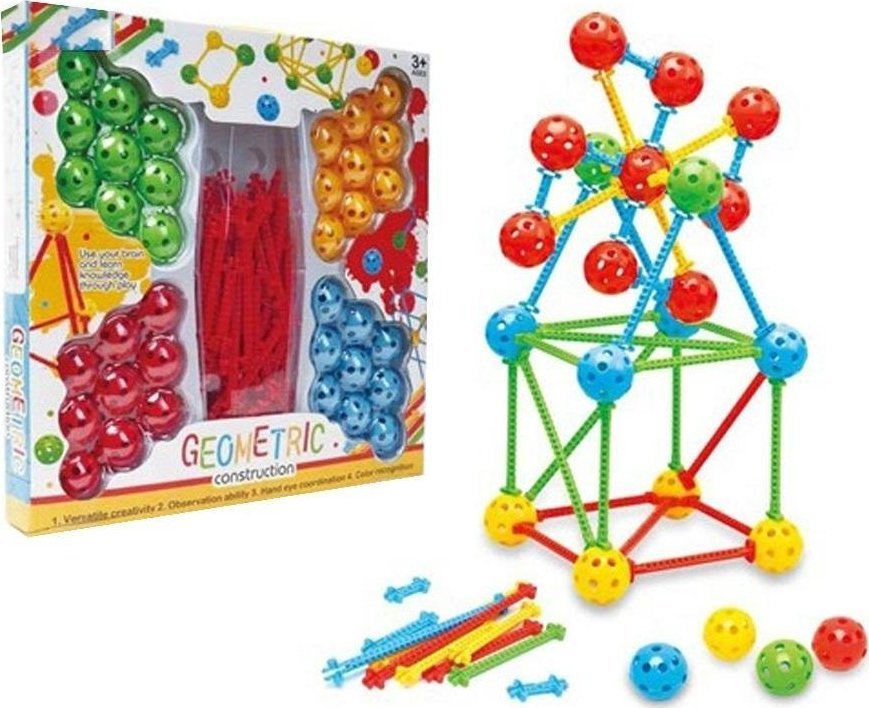 Układanka konstrukcja geometryczna 88el