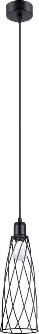 Lampa wisząca Sollux Lighting SOLLUX Lampa wisząca SUBA 1 czarna 1 x E14 SL.1165