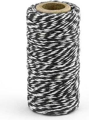 Party Deco Sznurek piekarski czarny 50m