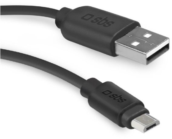 Kabel USB SBS Mobile USB-A - microUSB 2 m Czarny (TECABLEMICRO2K)