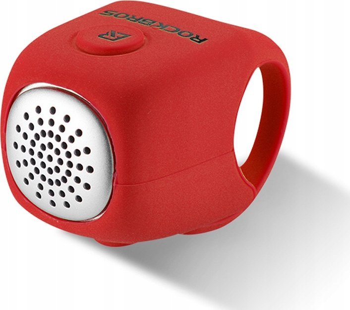 RockBros Dzwonek rowerowy elektroniczny w obudowie silikonowej - czerwony ROCKBROS