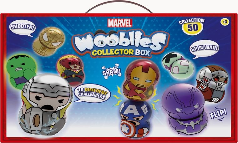Figurka Tm Toys Marvel Wooblies - skrzynka kolekcjonerka + 4 figurki (WBM006)