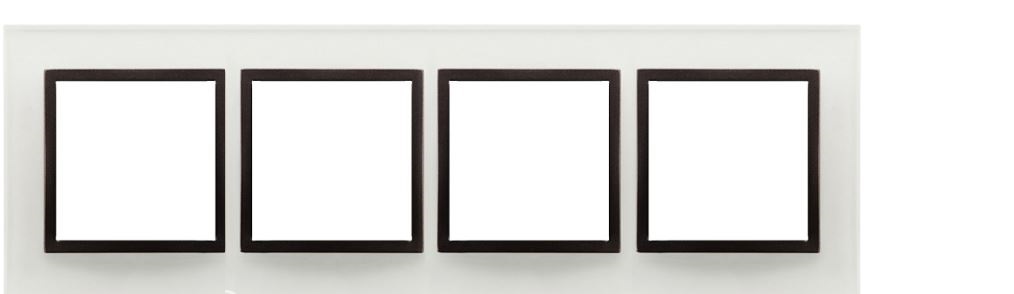 Kontakt-Simon Ramka poczwórna szkło burzowa chmura - DRN4/72