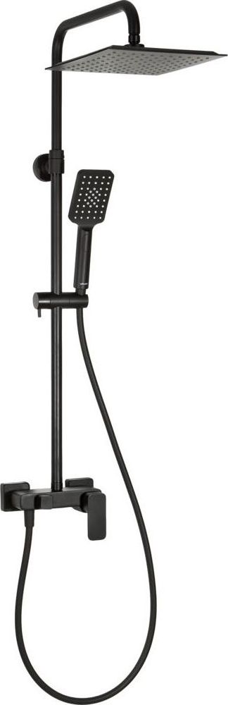 Zestaw prysznicowy Valvex Loft z deszczownicą z baterią czarny (2455750)