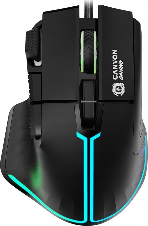 Mysz Canyon CANYON Mysz gamingowa Fortnax GM-636 RGB 9 Przycisków Czarna
