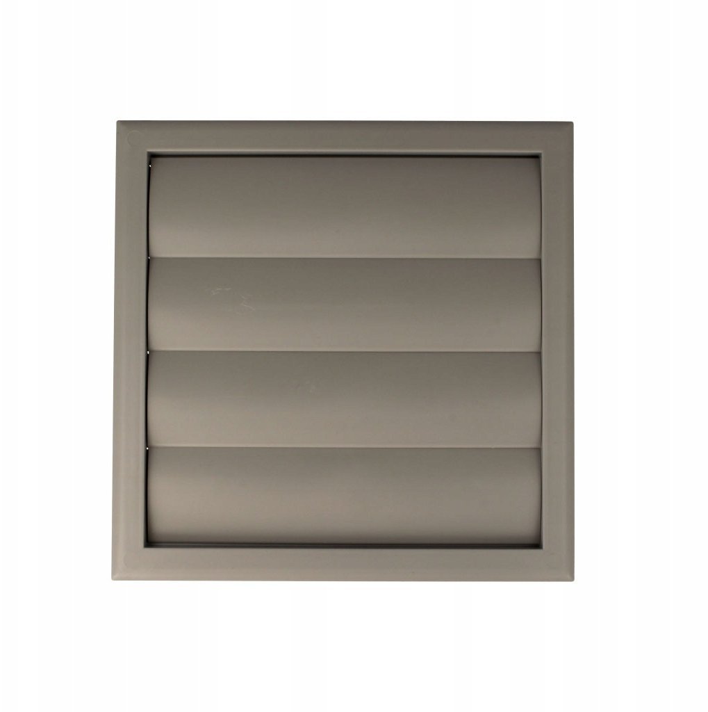 Wylot ścienny żaluzjowy 154x154mm fi 100mm szary MW100AZKGR