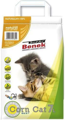 Żwirek dla kota Super Benek Corn Cat Naturalny 25 l