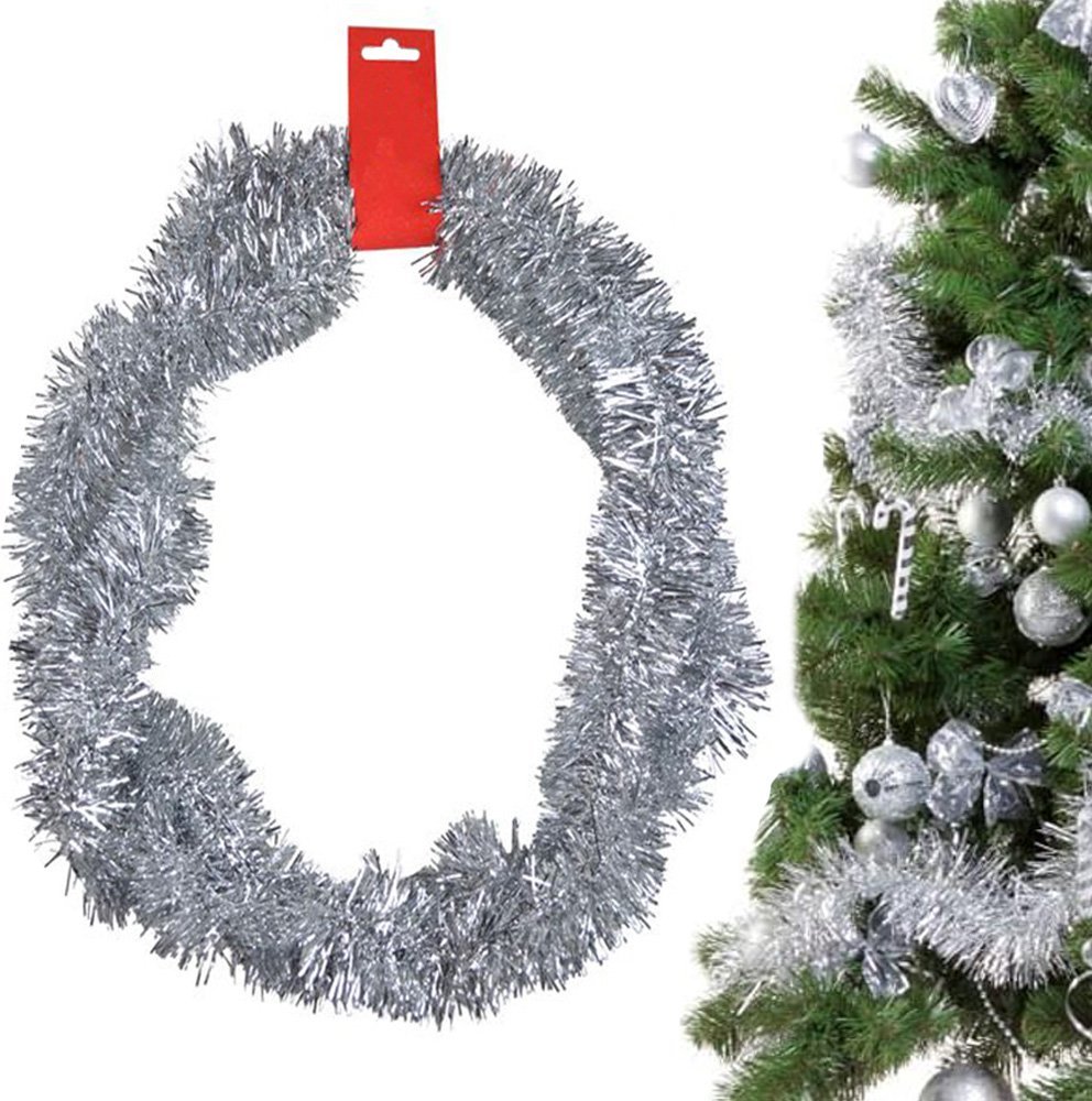 Verk Girlanda choinkowa świąteczna łańcuch srebrny 2m Girlanda choinkowa świąteczna łańcuch srebrny 2m