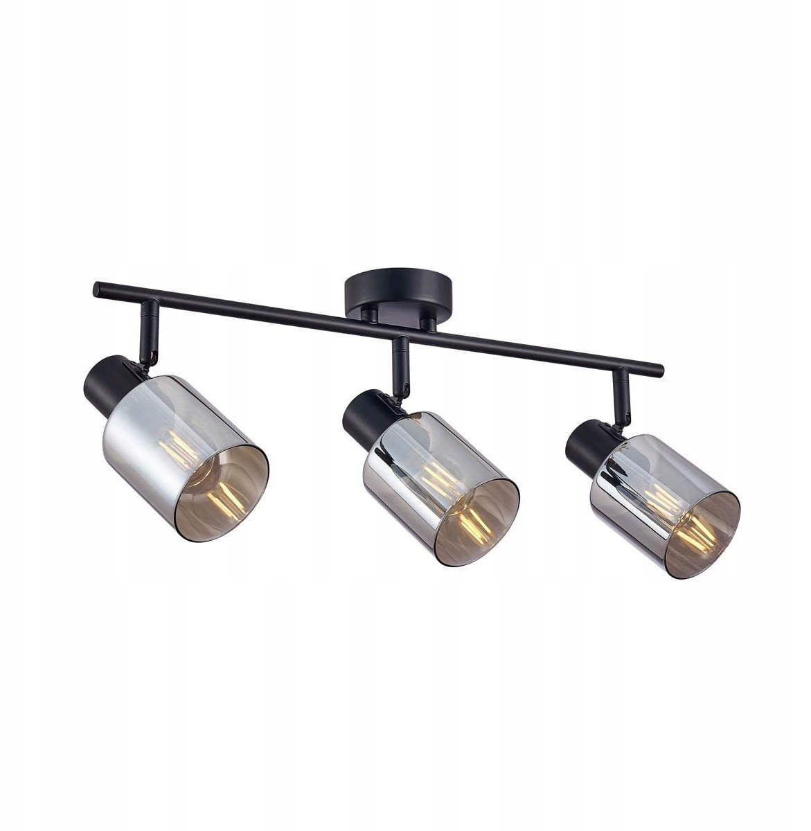 Italux Santia SPL-65342-3-BK-SG listwa plafon lampa sufitowa spot 3x40W E14 dymiona/czarna