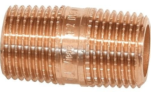 Długa złączka 1/2 x 60 braz / blyszczacyŁącznik do rur