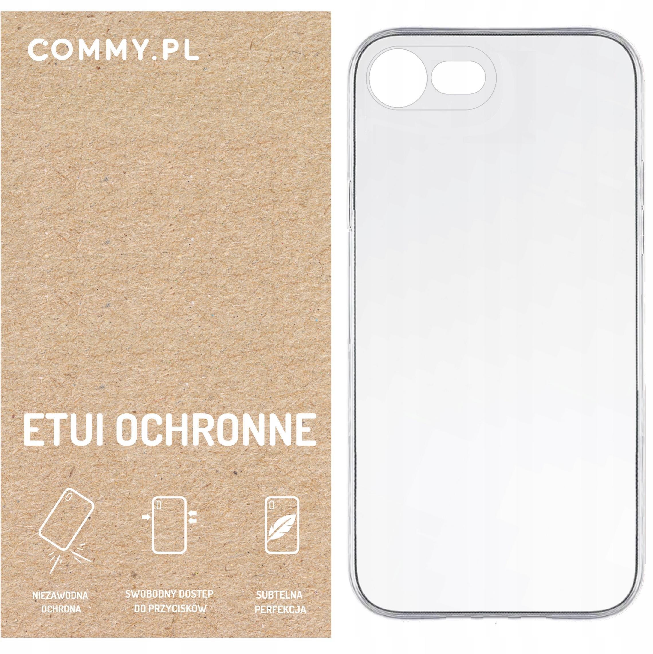Przezroczyste etui COMMY Slim 2 mm styl i ochrona iPhone SE 4 2024 / 16E
