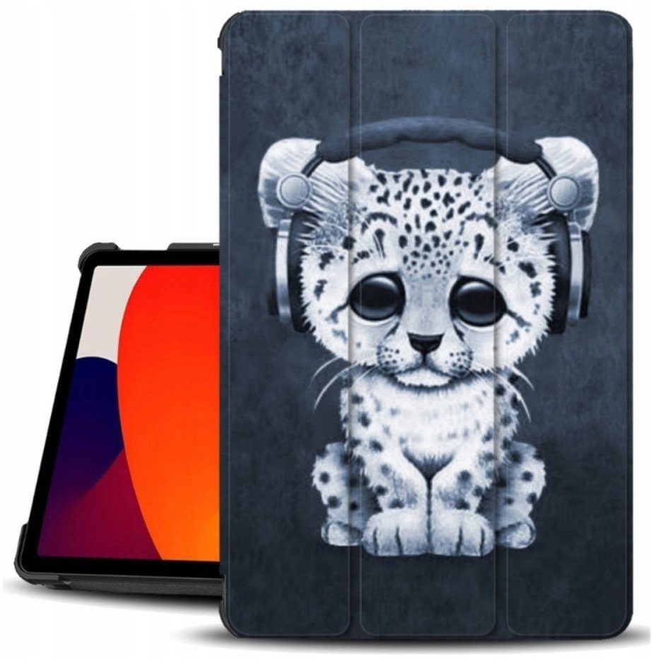 Etui na tablet z klapką Supero do Xiaomi Redmi PAD SE 11", motyw zwierzęcia