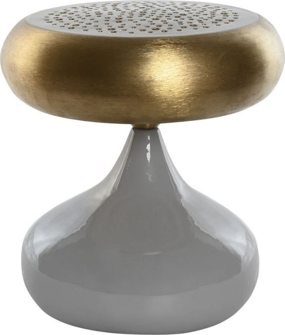 Lampa stołowa Bigbuy Home Lampa stołowa Home ESPRIT Szary Złoty Metal 4 W 220 V 36 x 36 x 37,5 cm