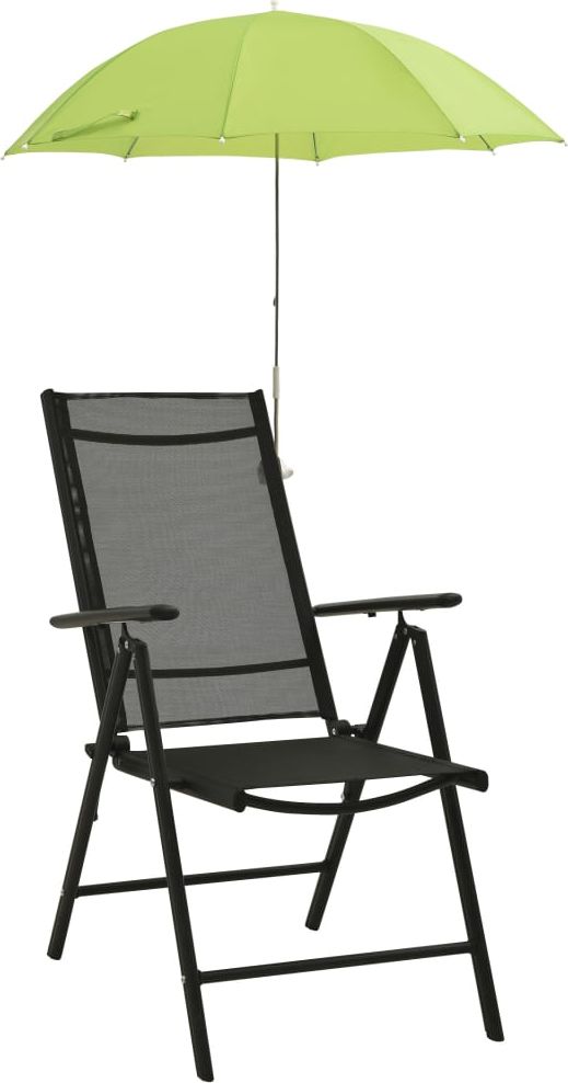 vidaXL Parasole do krzeseł turystycznych, 2 szt., zielone, 105 cm