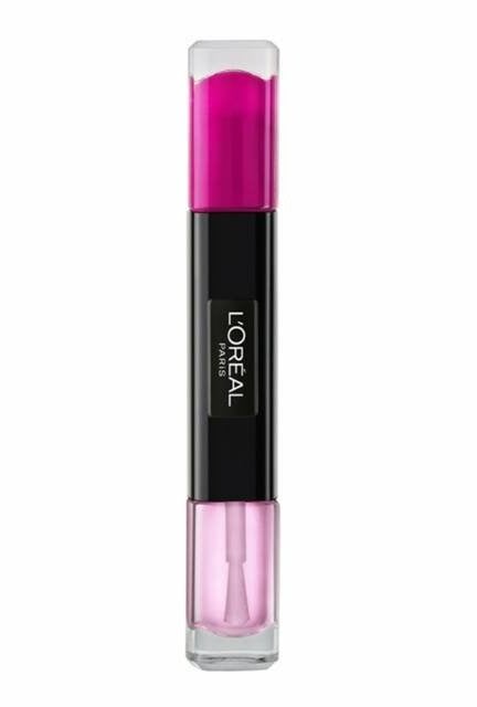 L'Oreal Paris, Infallible, Nail Polish 2-In-1, 132, Painty Pink, 2 x, 5 ml For Women