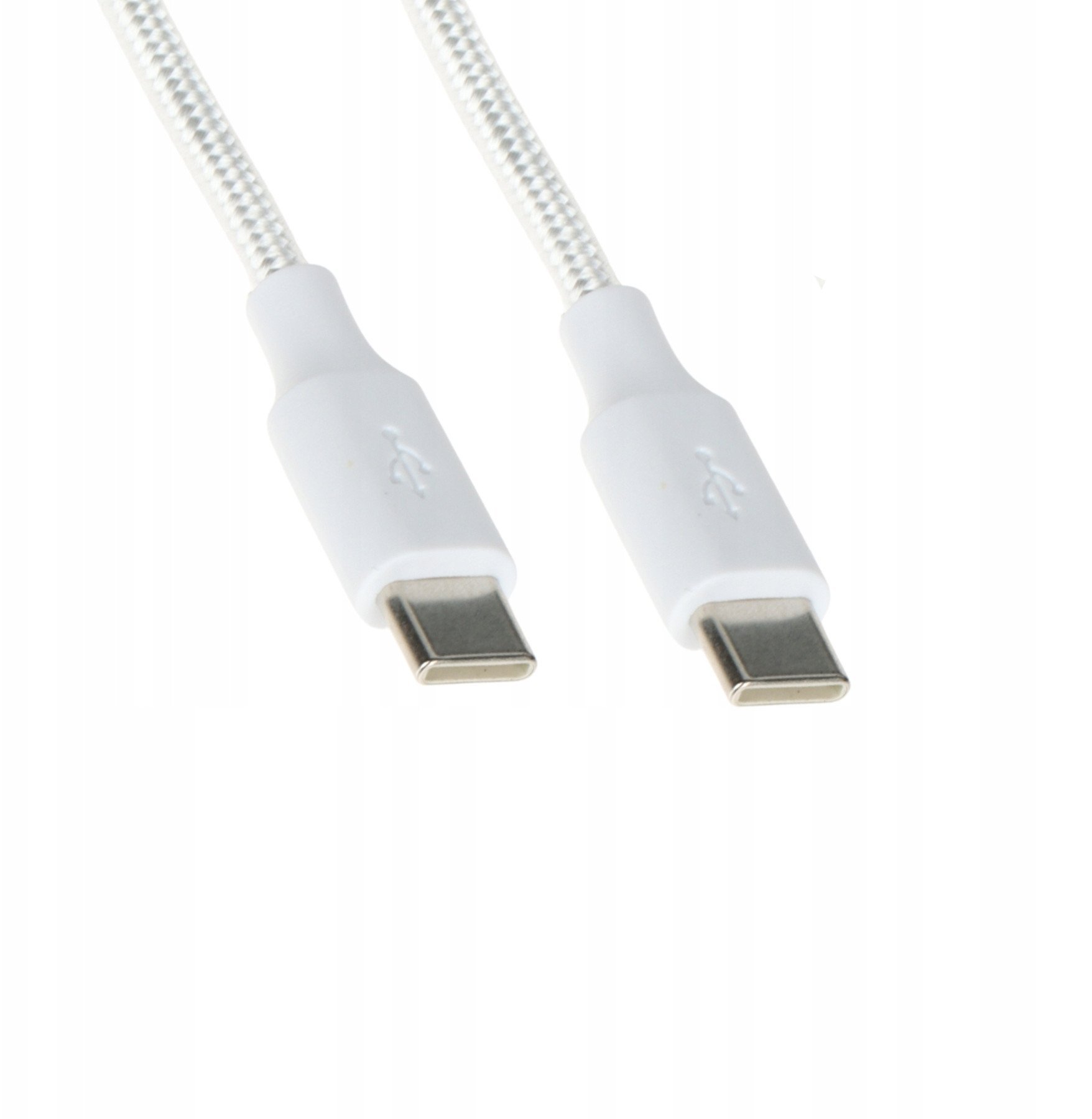 Kabel USB Canyon USB-C - USB-C 1 m Biały (CHAR-CC-1M-100W)