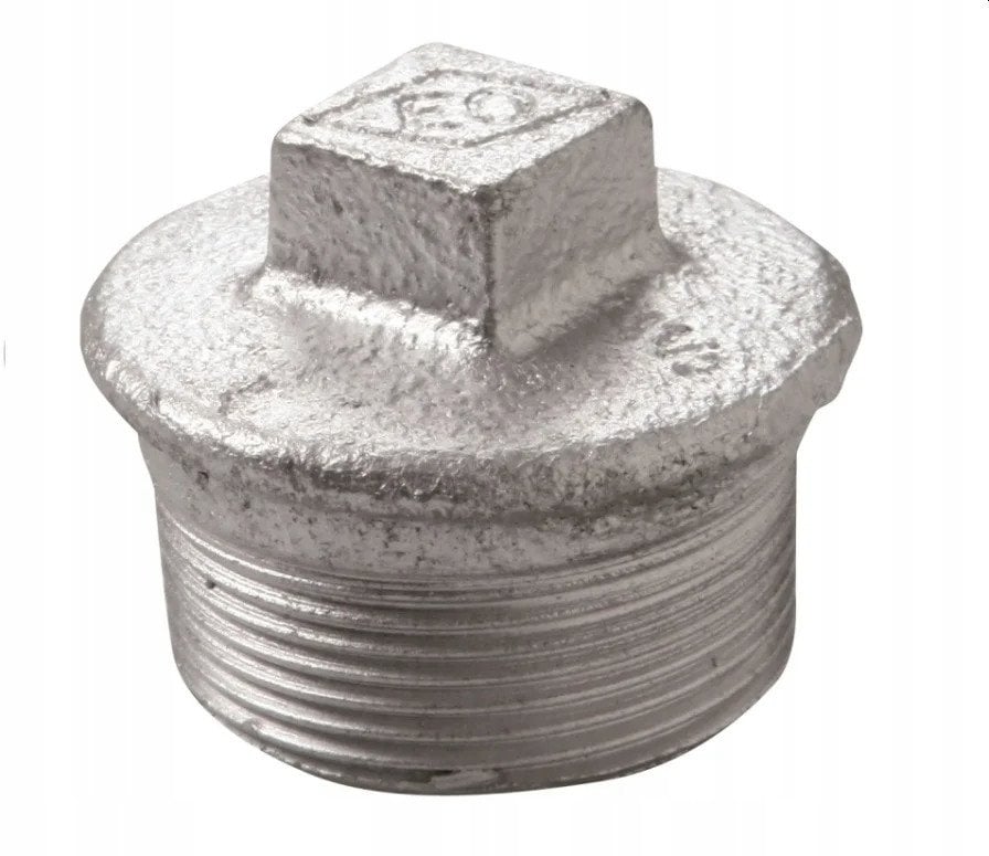 Korek wkrętny z obrzeżem typ T9 ocynk 11/4