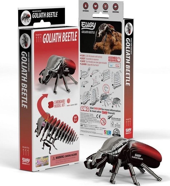 Chrząszcz Goliat Eugy. Eko Układanka 3D