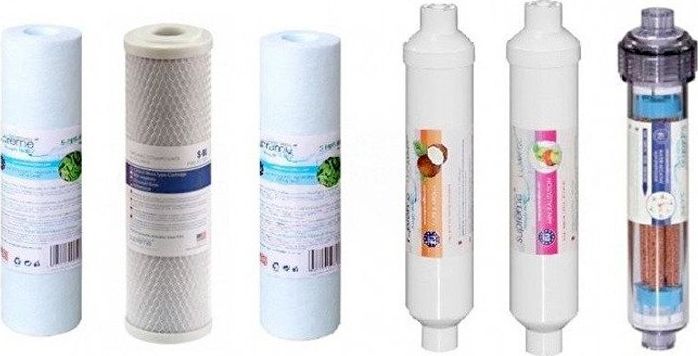 Supreme Komplet wkładów Premium RO7 z mineralizatorem i jonizatorem