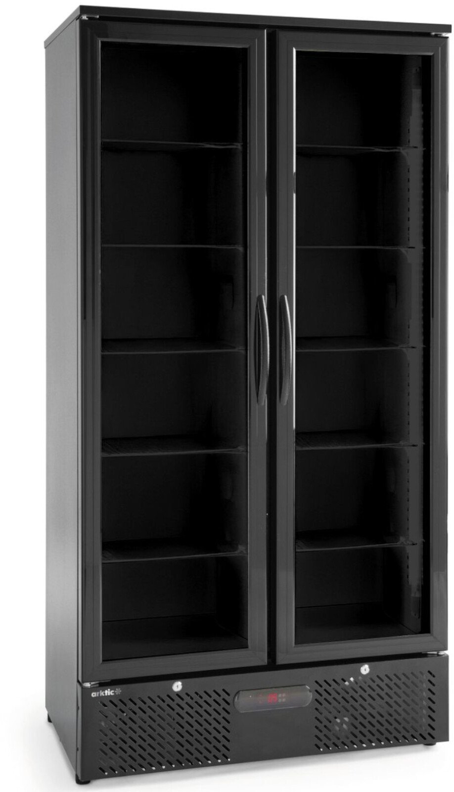 Lodówka chłodziarka barowa 2-drzwiowa 8 półek LED 384 l 365 W Lodówka chłodziarka barowa 2-drzwiowa 8 półek LED 384 l 365 W