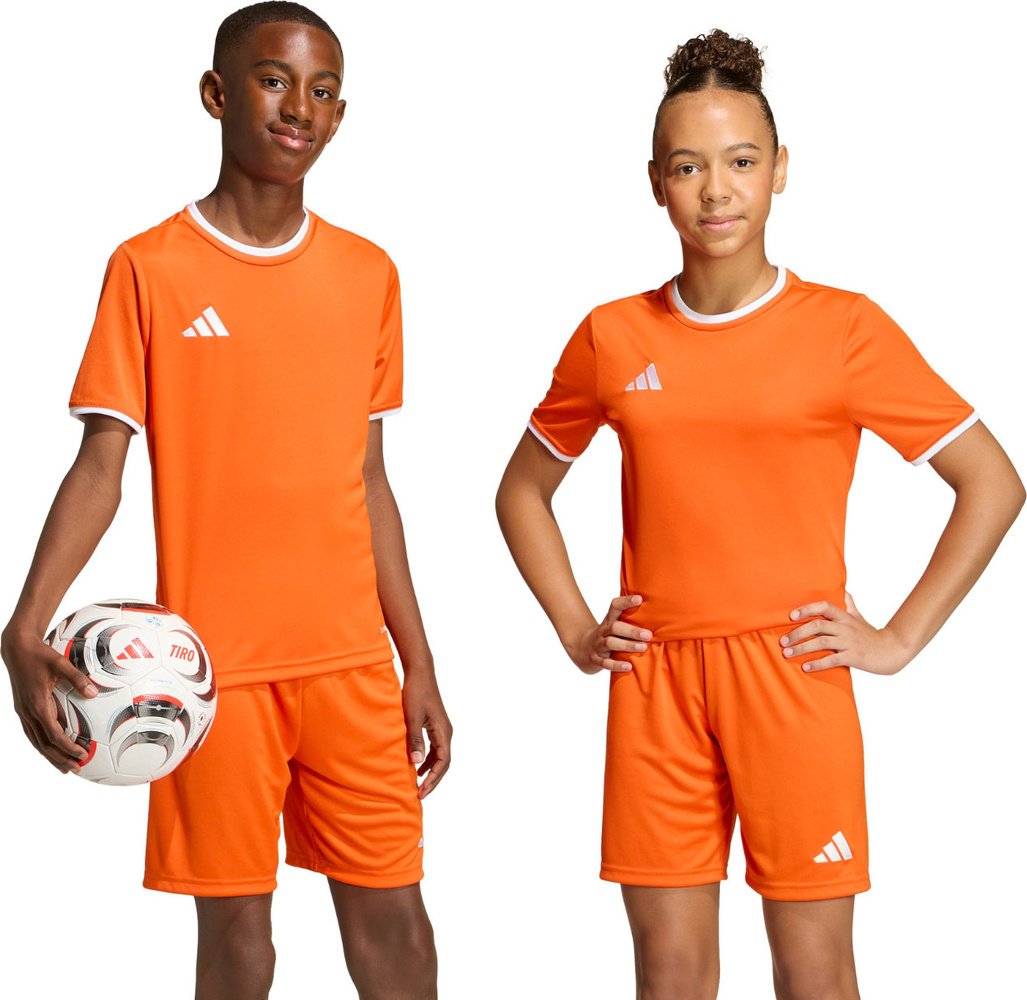 Koszulka dla dzieci adidas Entrada 26 Jersey pomarańczowa JZ2526 128cm