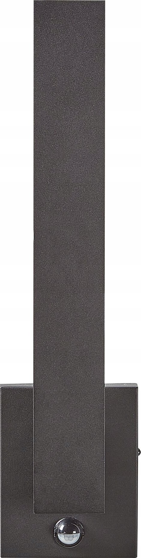 Kinkiet Beliani Lampa ścienna zewnętrzna LED z czujnikiem ruchu czarna TUMMEL