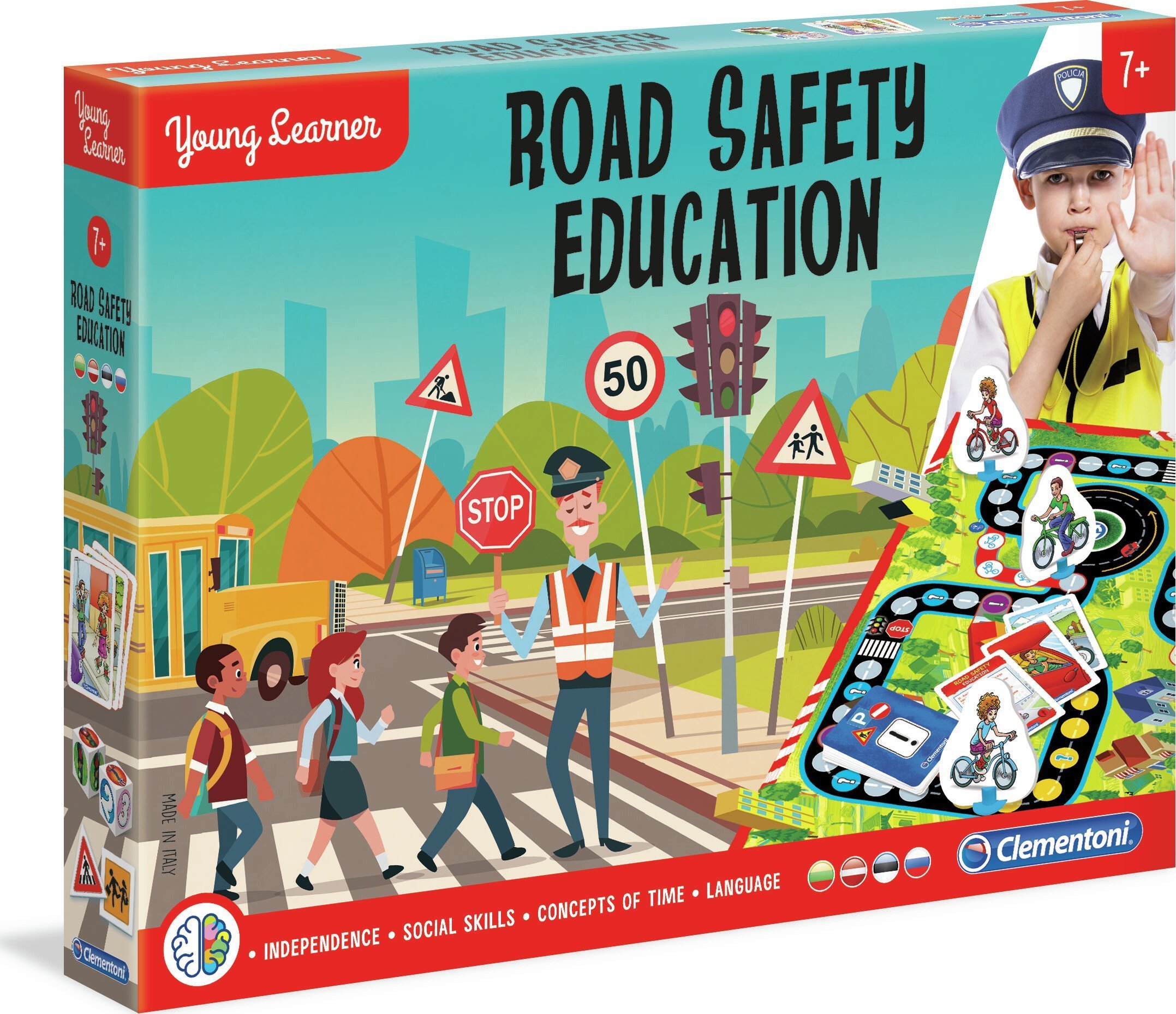 Clementoni Edukacinis žaidimas Clementoni, Kelio eismo taisyklės ir ženklai, LT
