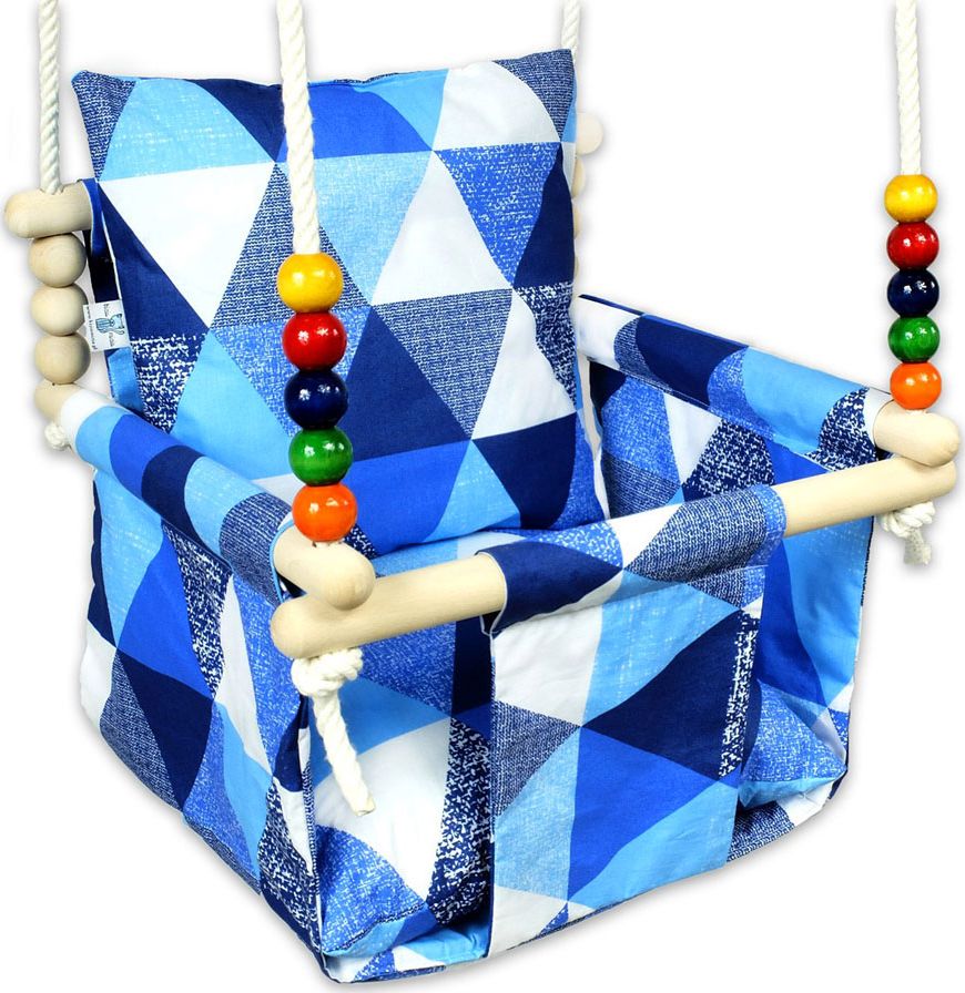 Huśtawka Elior Niebieska kubełkowa huśtawka dla dziecka - Ankara