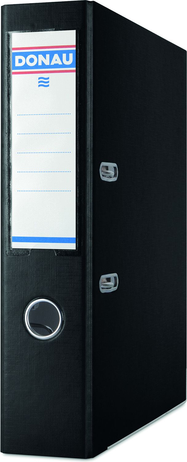 Segregator Donau Premium dźwigniowy A4 75mm czarny (3975001PL-01)