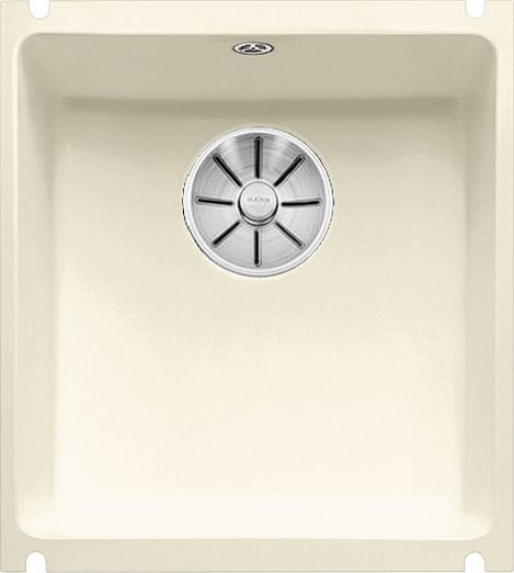 Zlewozmywak Blanco Subline 375-U Ceramika magnolia połysk z korkiem InFino (523726)
